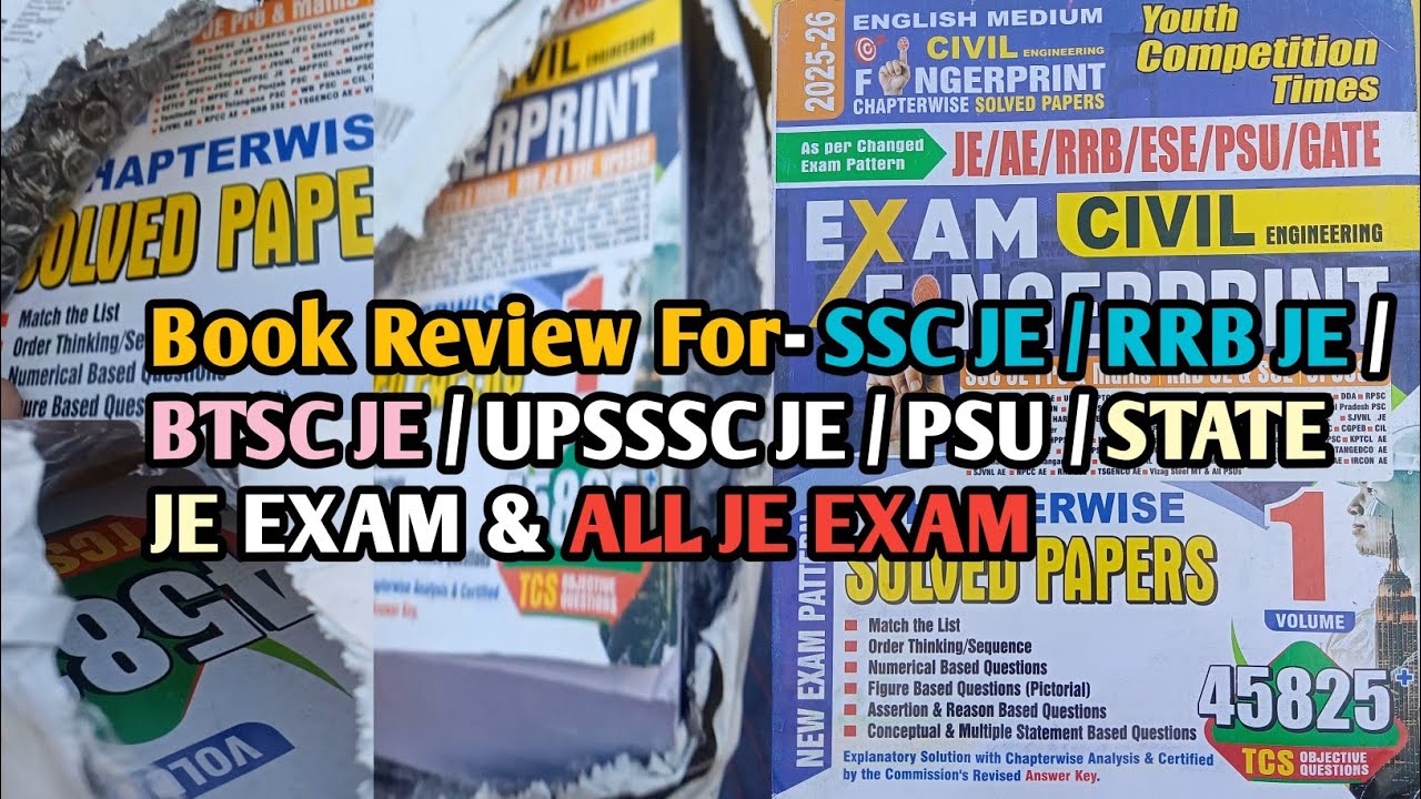Youth Competition Times ll SSC JE ll RRB JE BOOK Review 🤔