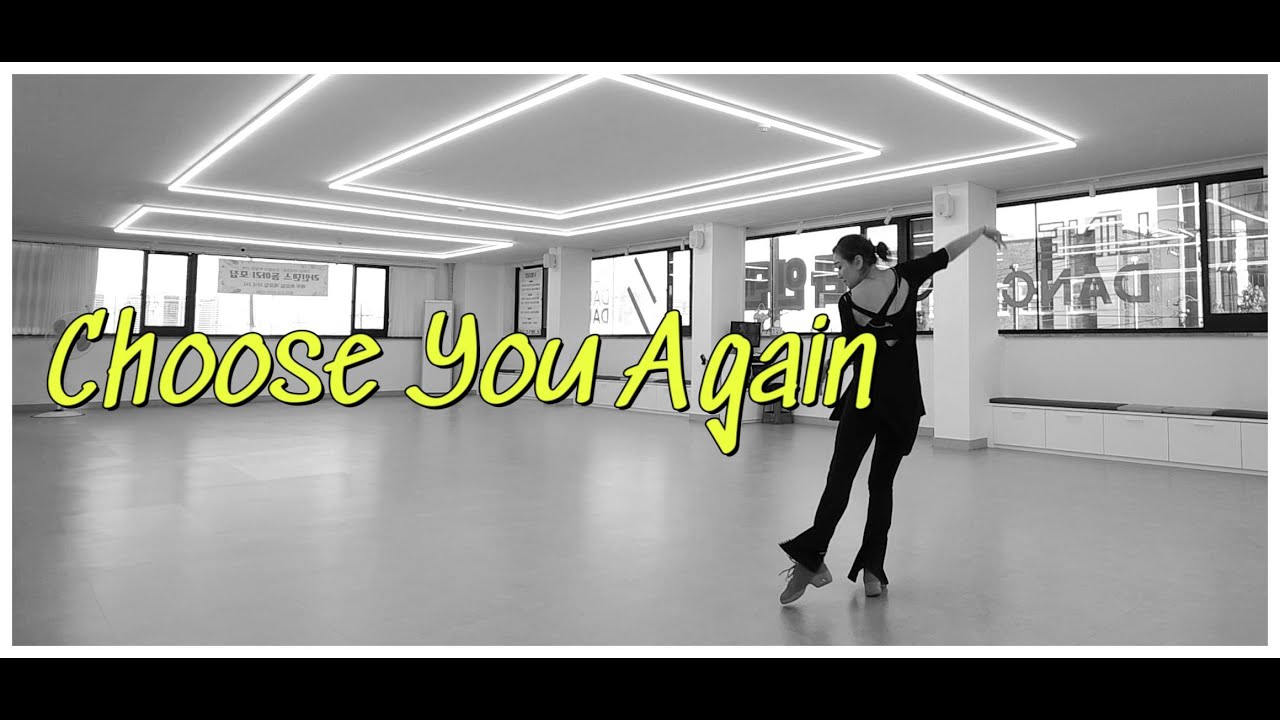 Choose You Again LineDance/Demo/ 장은서라인댄스/ 강원특별자치도댄스스포츠연맹/강릉라인댄스