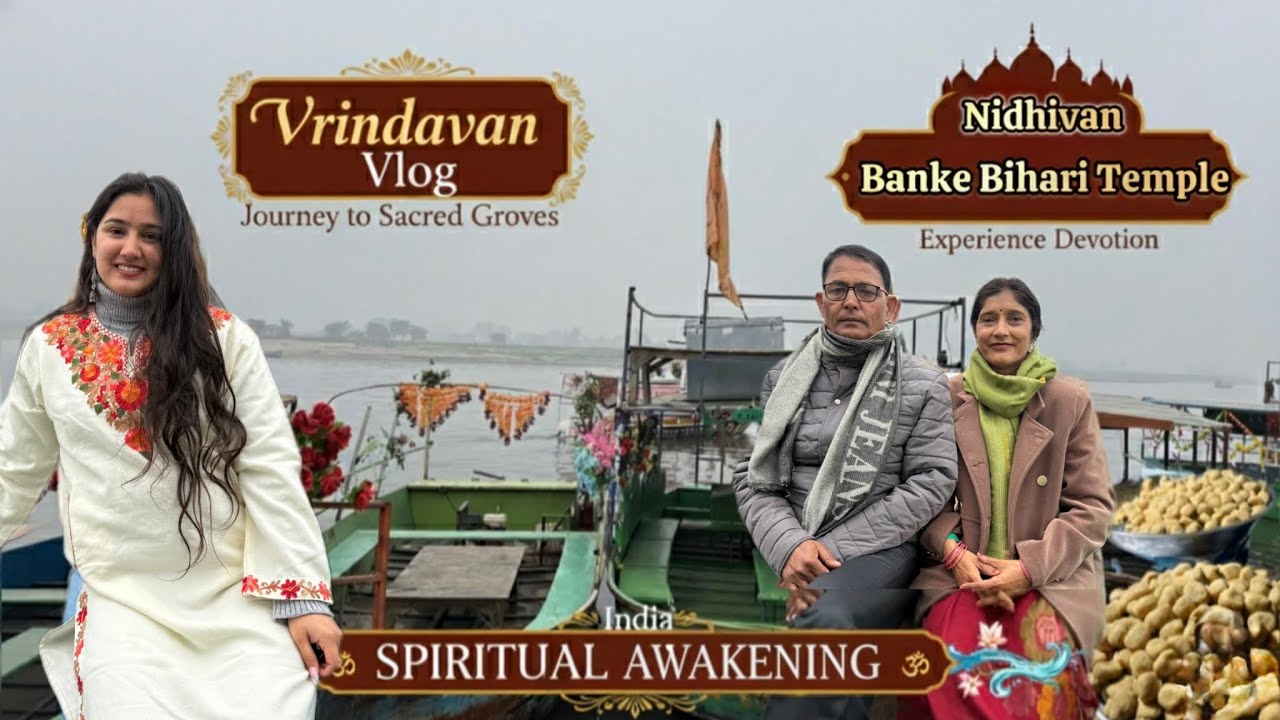 Humne visit kiya Nidhivan and Banke Bihari Temple📿🦚🪈 | Vrindavan Itinerary| Nidhivan #bankebihari 