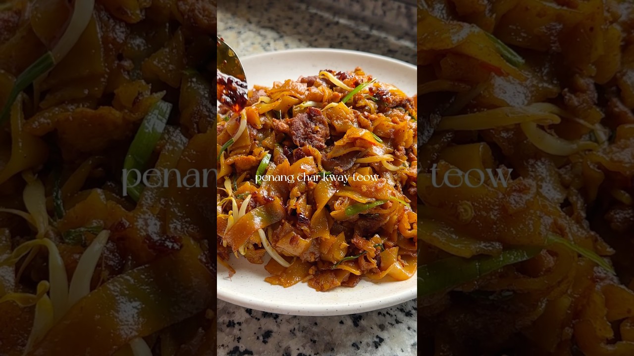 20-MIN PENANG CHAR KWAY TEOW🥵 #charkwayteow #malaysianfood #veganrecipes #veganfood #veganuary