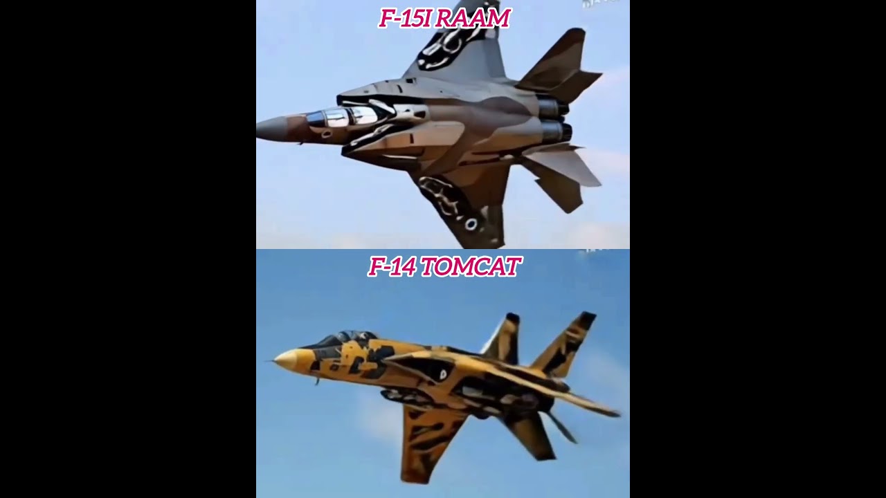 2 Fighter Jets Showdown: Israel vs Iran #evolution #fighterjet #israelairstrike #iranairforce