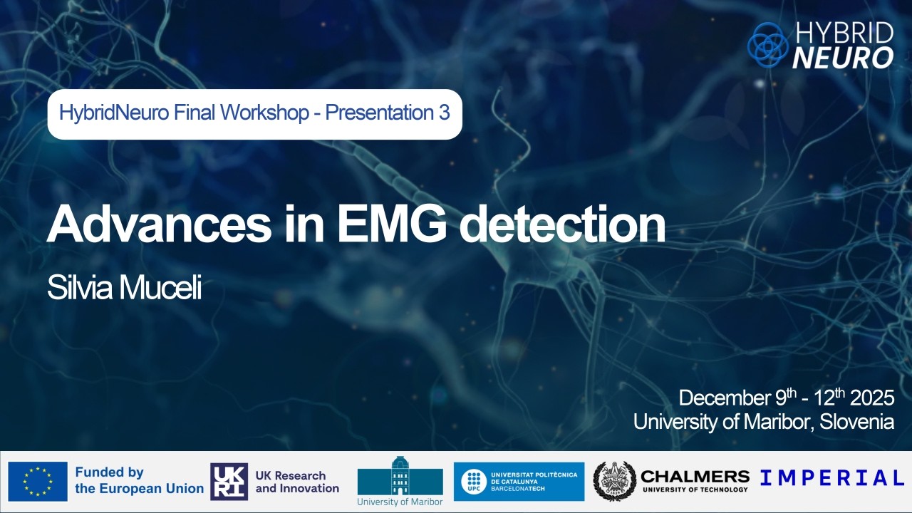 Advances in EMG detection - Silvia Muceli - NB25 Presentation 3