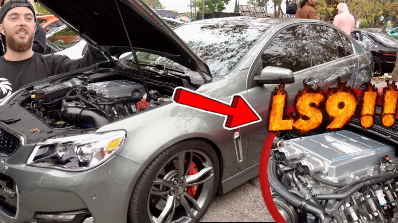 В седан Chevy SS установлен двигатель LS9 с наддувом!!