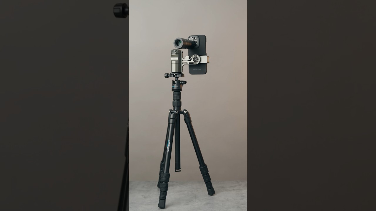 The ultimate iPhone photography setup 🔥Ft. Creator Grip, Telephoto 6x for iPhone & Tripod #shorts