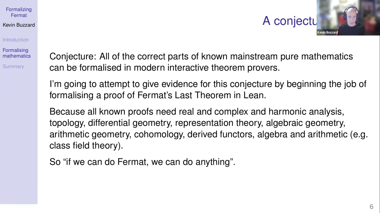 AI and Mathematics 2024 – Kevin Buzzard  Formalising Fermat   Made with Clipchamp