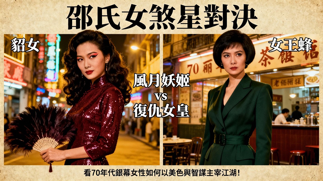 【邵氏女煞星對決】《貂女》+《女王蜂》｜陳萍×李麗華｜風月妖姬 vs 復仇女皇，看70年代銀幕女性如何以美色與智謀主宰江湖！ #邵氏傳奇 #女性復仇