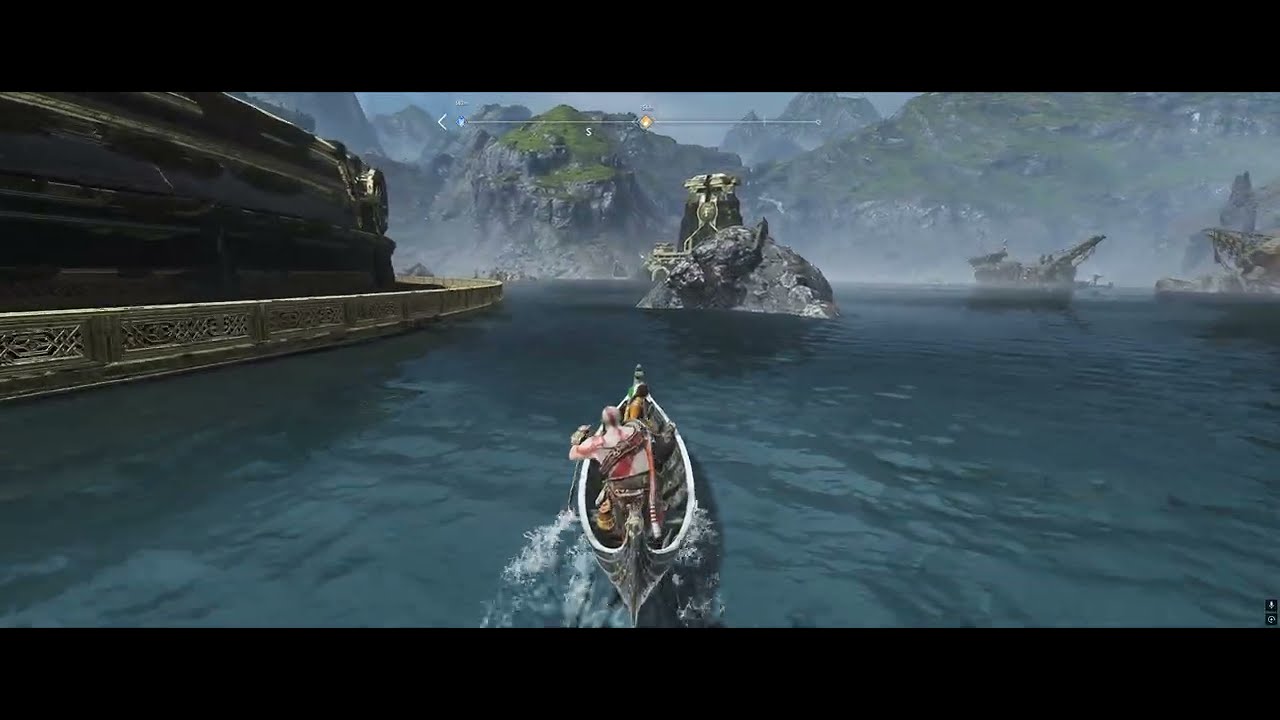 God Of War - Kratos leva a cabeça de Mímir para Freya/4K