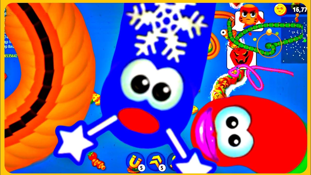 Wormzone best gameplay world biggest snack 🥨😋#games #wormszone #like #gameplay #wormszoneio 😱😱