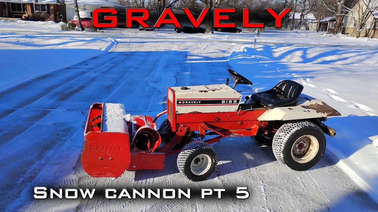 Снежная пушка Gravely, часть 5: окончательная сборка, незавершенные работы, расчистка подъездной ...
