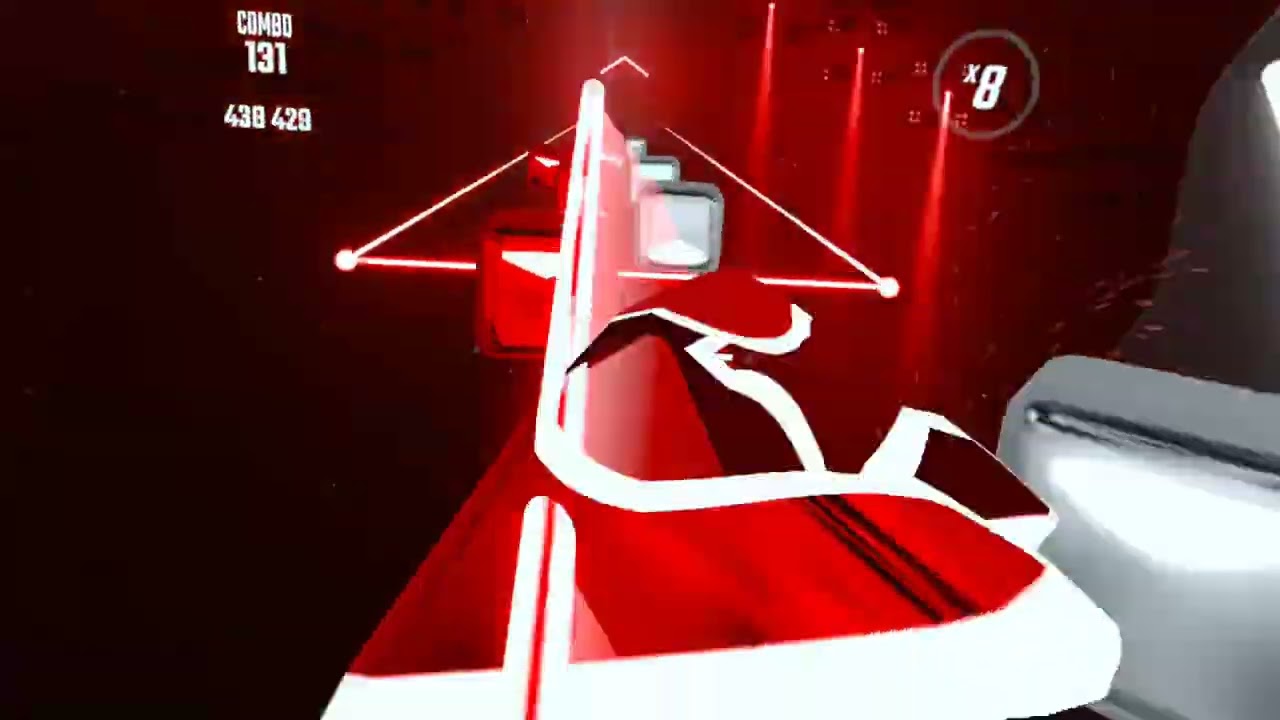 Full power of the saber blade (hard)