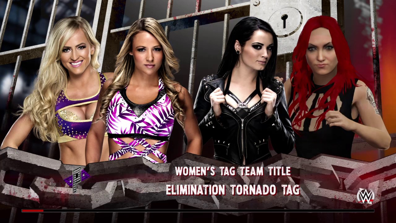 WWE 2K16 Custom Diva Elimination Tornado Tag Match For Custom Divas Tag Titles