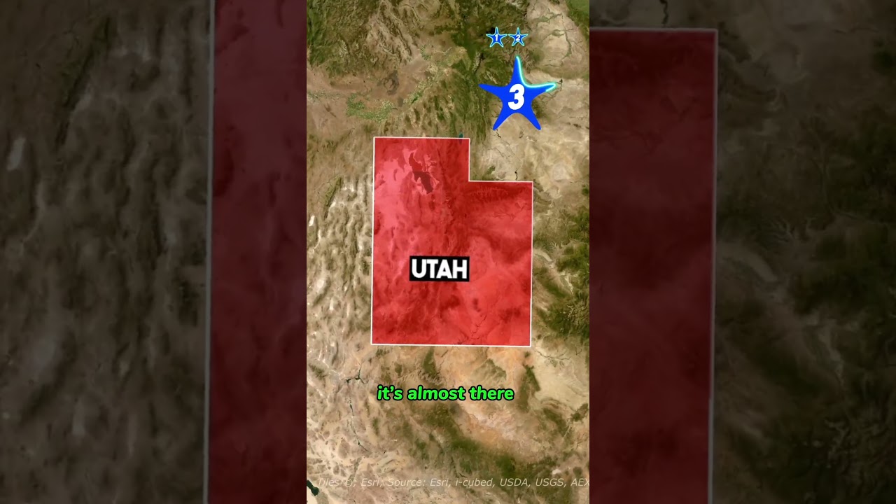 Which U.S. State Has the Most Perfect Shape? 🤔  #geography