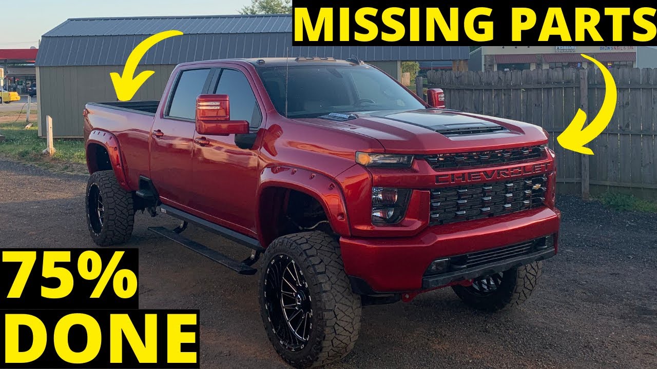 2021 DURAMAX SILVERADO 2500 FRONT END AND RADIATOR INSTALL Part 42