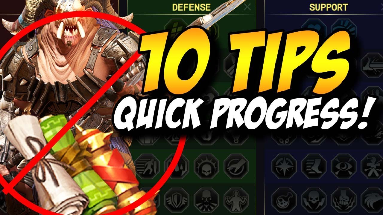 Make Progress, Be Efficient! | 10 Raid Shadow Legends Tips in 2022