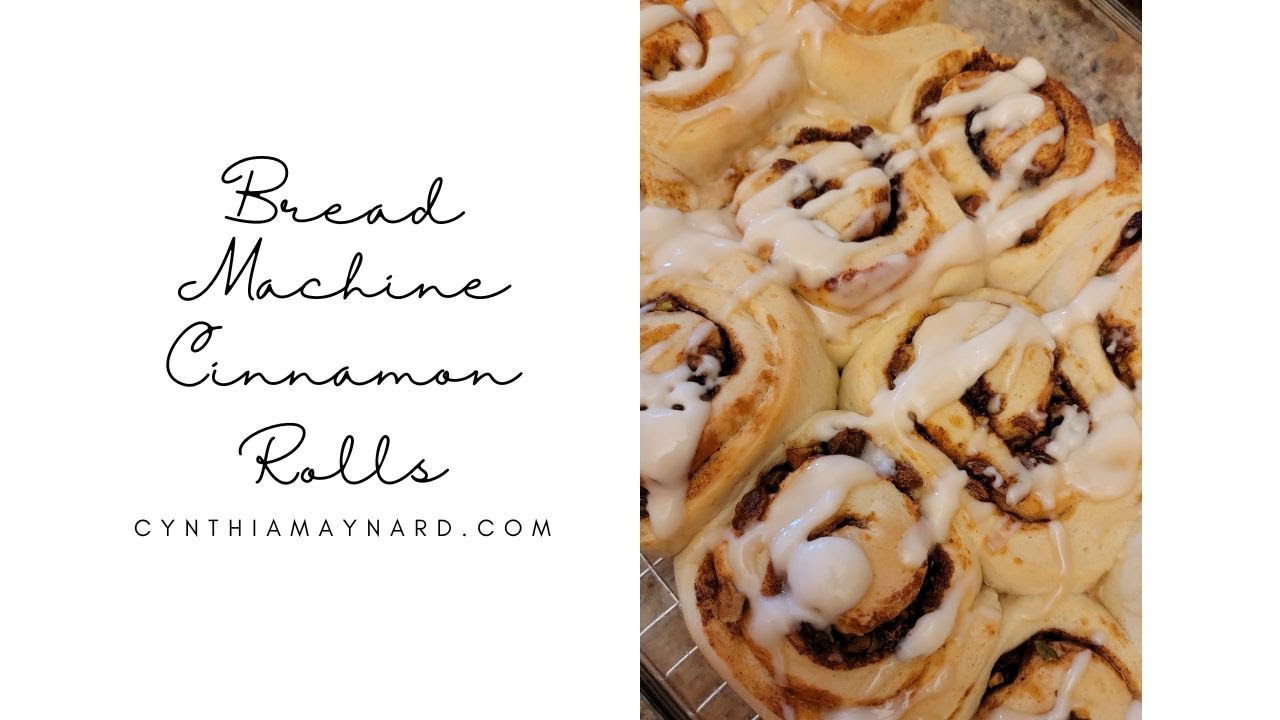Bread Machine Cinnamon Rolls! So Easy!