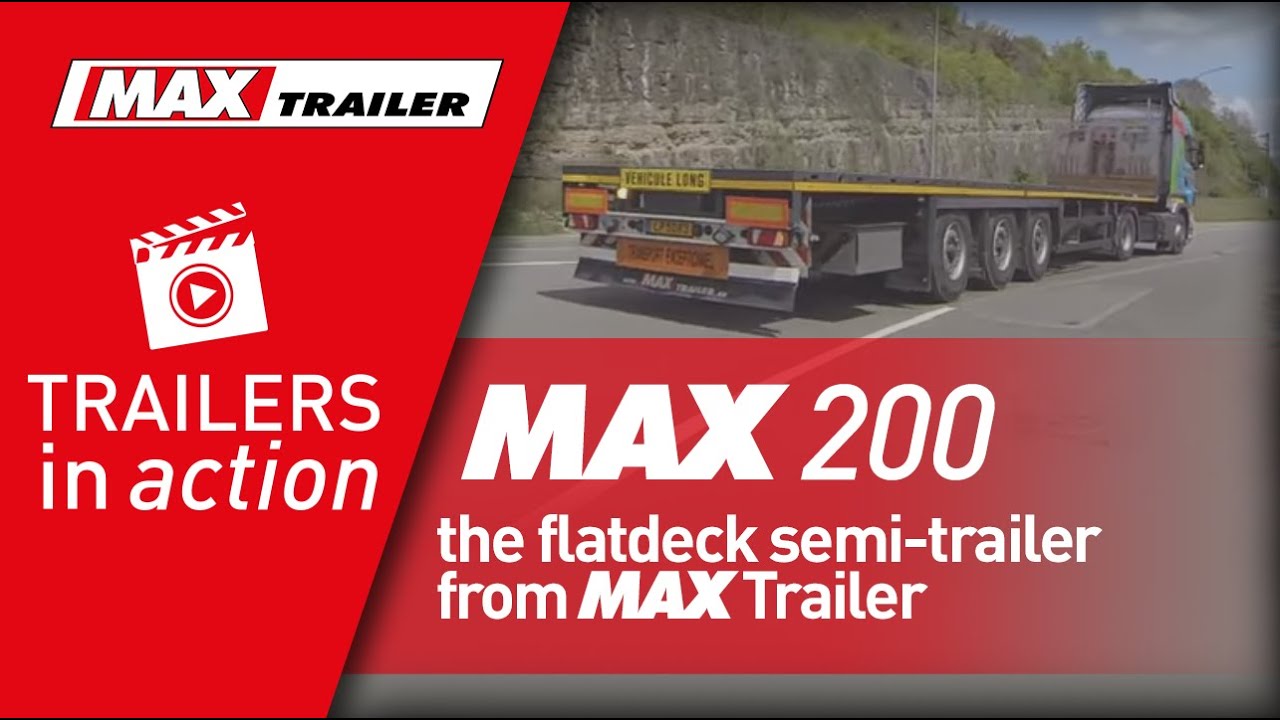 MAX200 - the flatdeck semi-trailer from MAX Trailer