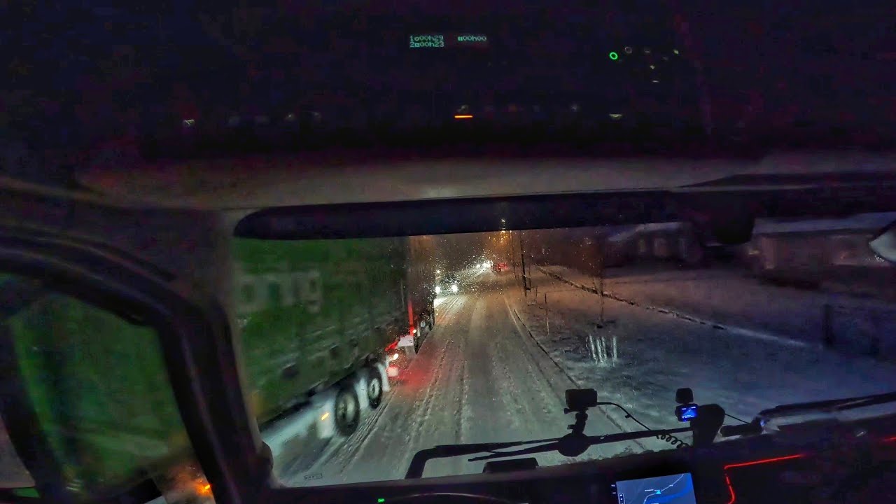Norway 4K POV Norway Winter Truck Driving E6 Trønes-Grong