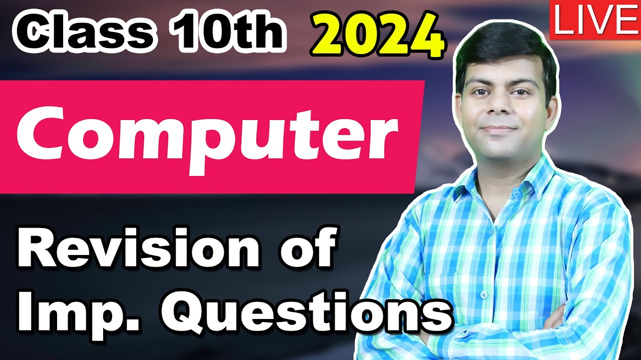 Revision of Important Questions and Java Programs | ICSE Class 10th Computer 2024 Exams