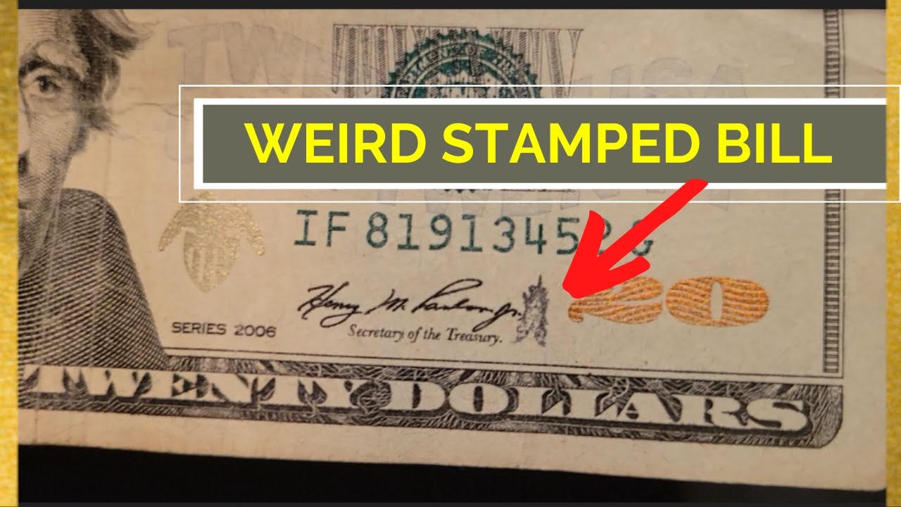 Weird Stamped Bill Found Bill Searching for RARE Money