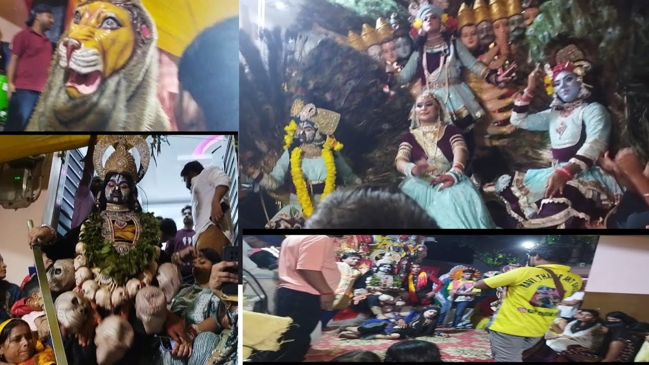 Aaj hamari gali me hua mata ka jagran 🤎😍