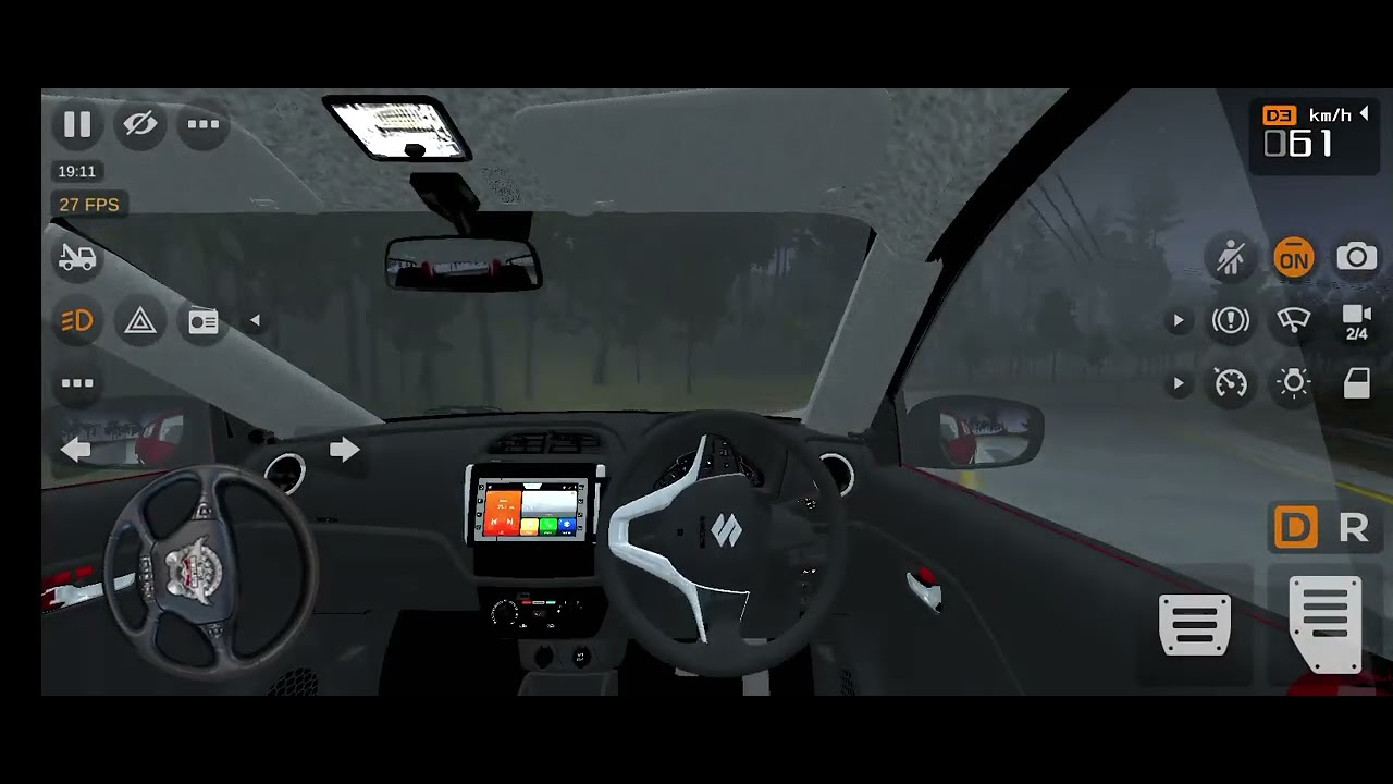 Bus simulator Indonesia driving maruti suzuki alto K10 VXI Plus 2024 model 