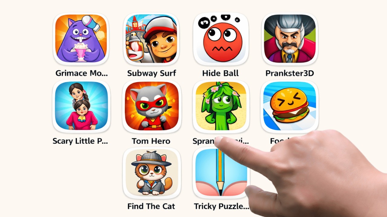 GRAMIC MONSTER SCARY SURVIVAL, SUBWAY SURFERS, TRICKY PUZZLE, PRANKSTER 3D, SCARY LITTLE, SPRANKY