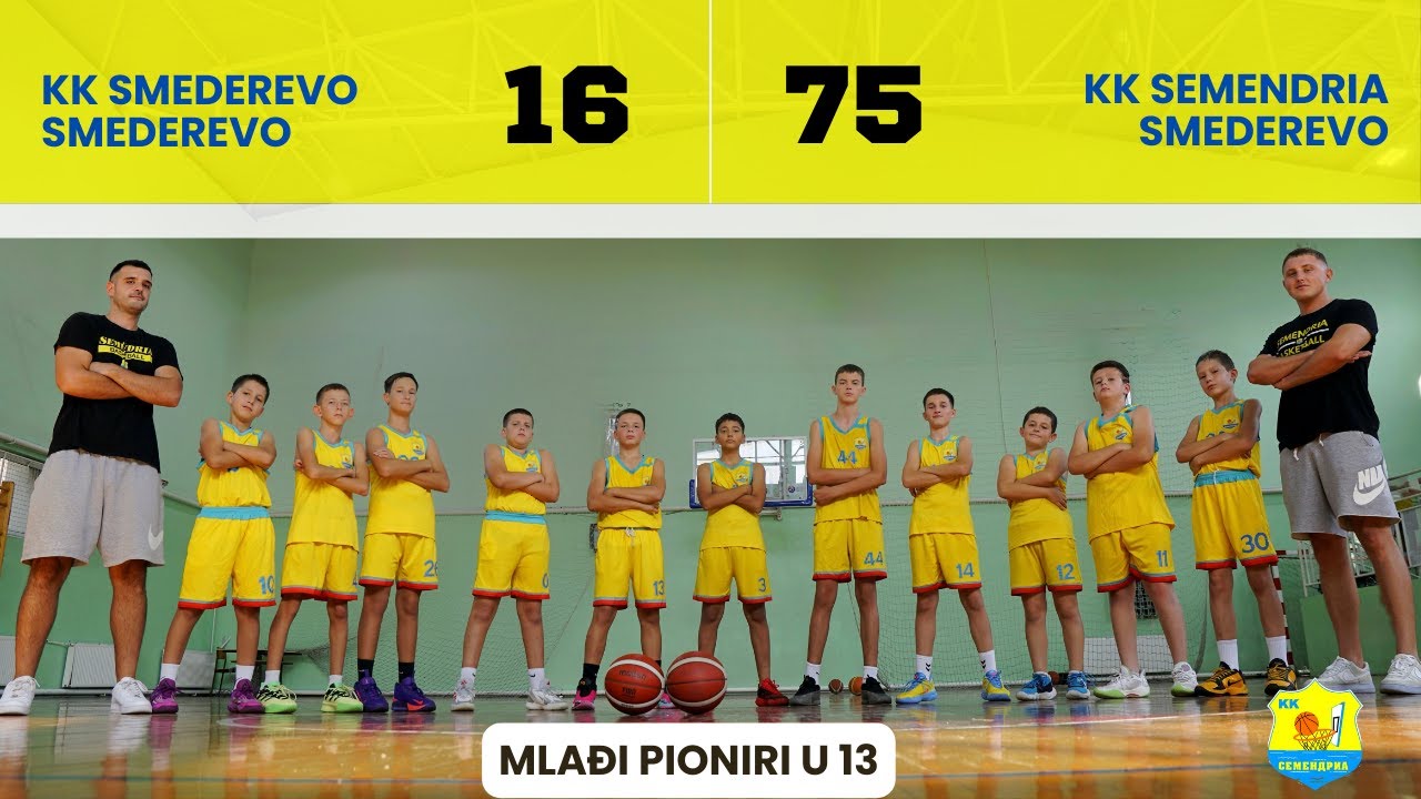 KK Smederevo 1953 Smederevo - KK Semendria Smederevo  (mlađi pioniri u13 RKSCS)