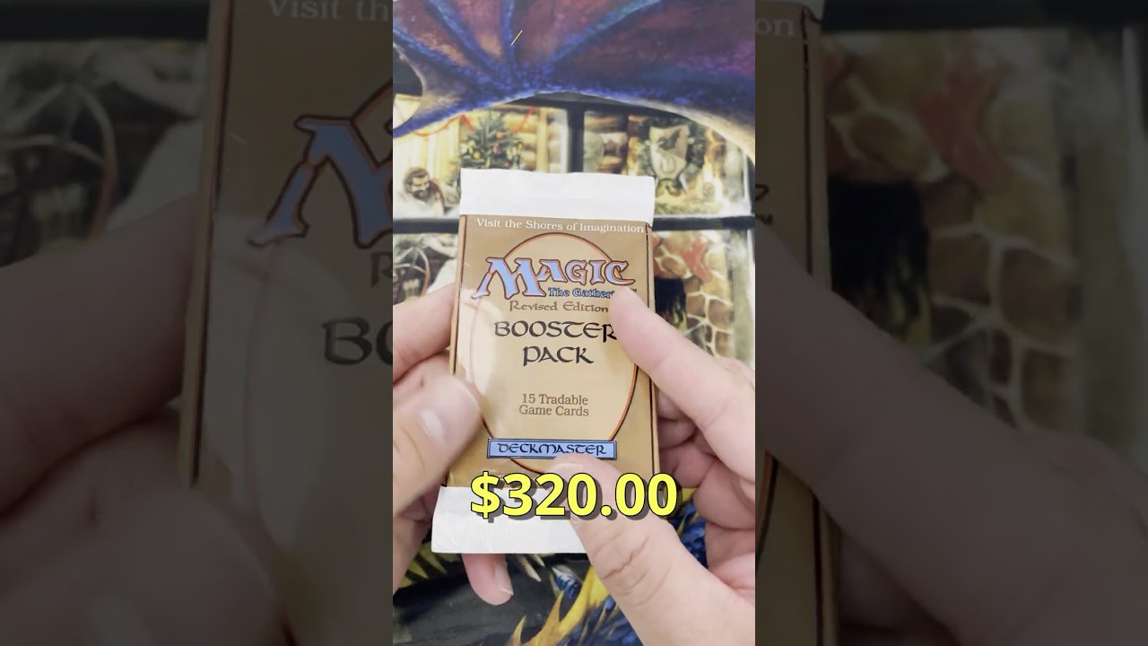 Opening a $320 Magic the Gathering: Revised Booster from 1994 #mtg #magicthegathering