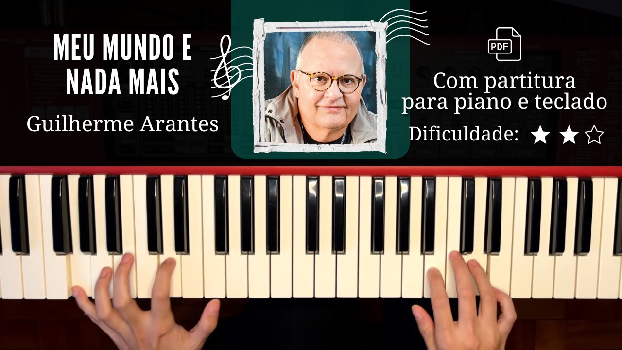 Meu Mundo e Nada Mais - Guilherme Arantes | Com partitura para piano e teclado