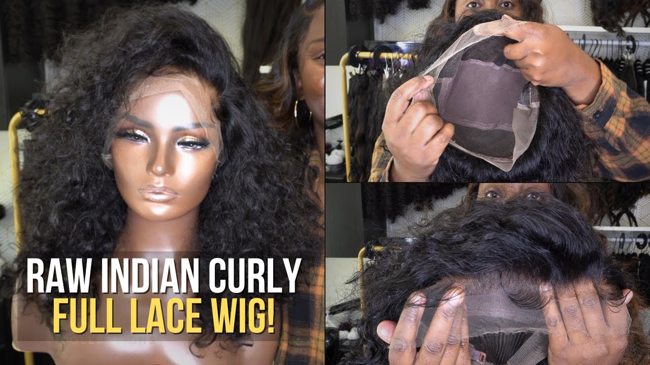 Raw Indian Curly Full Lace Wig! I Bought Some Full Lace Wigs From My Vendor!