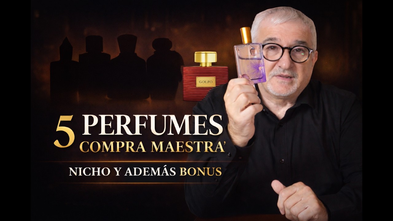 5 PERFUMES NICHO ¡COMPRA MAESTRA Y REDONDA! + BONUS GOLFO