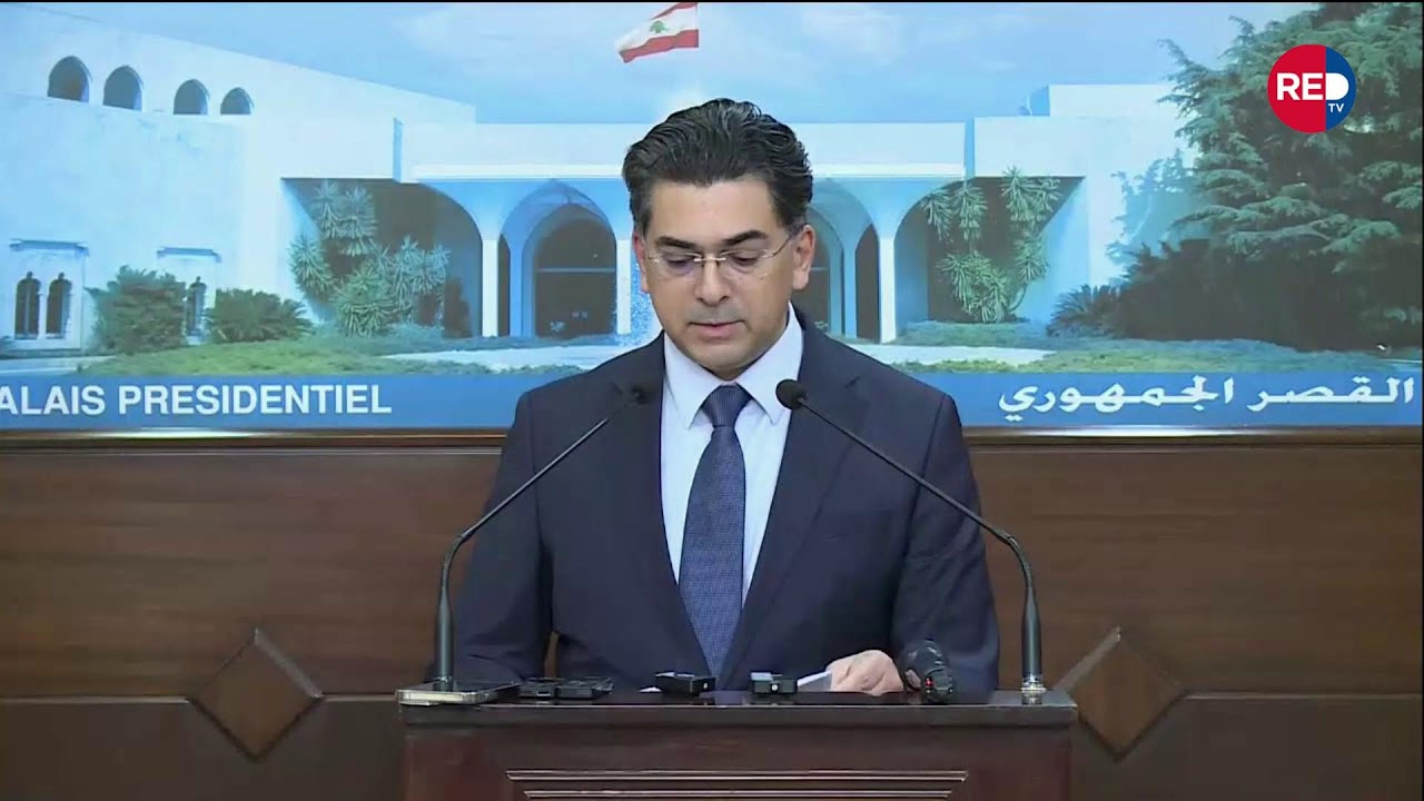 وزير الإعلام بول مرقص يتلو مقررات جلسة مجلس الوزراء