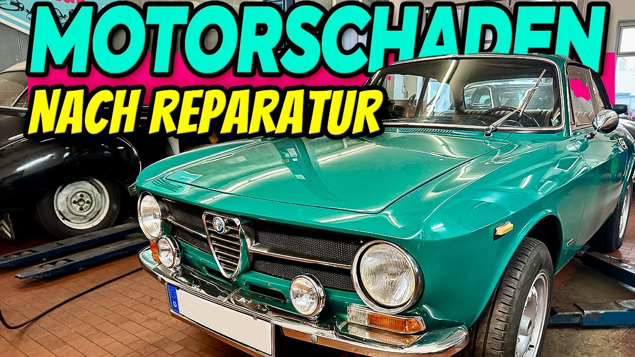 MOTORSCHADEN nach REPARATUR - Alfa Romeo GT 1300 Junior erlitt Motorschaden nach Motorbauer besuch