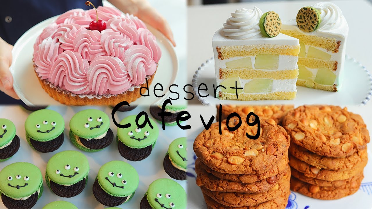 베이킹 멍~ 👀🐶 | 멍 때리며 보기 좋은 디저트 카페 브이로그👽😎 |Cafe Vlog