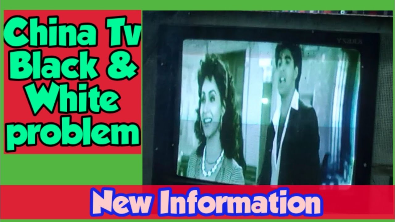 Black & White picture in china CRT Tv./ No colour problem in colour TV.