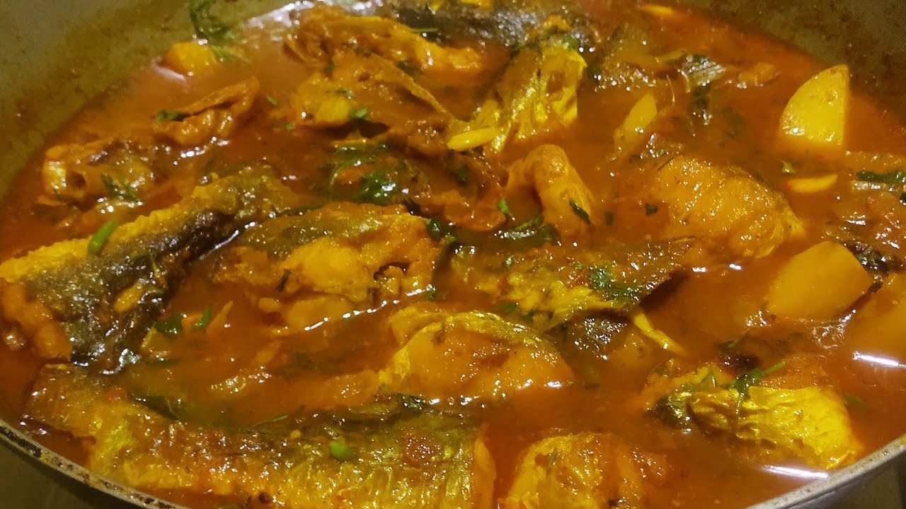আলু দিয়ে আড় মাছের ঝোল। Aar Macher jhol Recipe.
