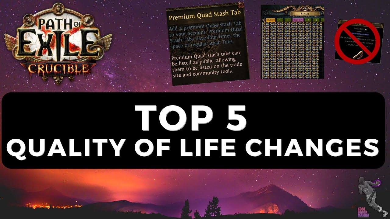 [PoE 3.21] 5 Quality of Life Changes Needed in 3.21 - Path of Exile Crucible