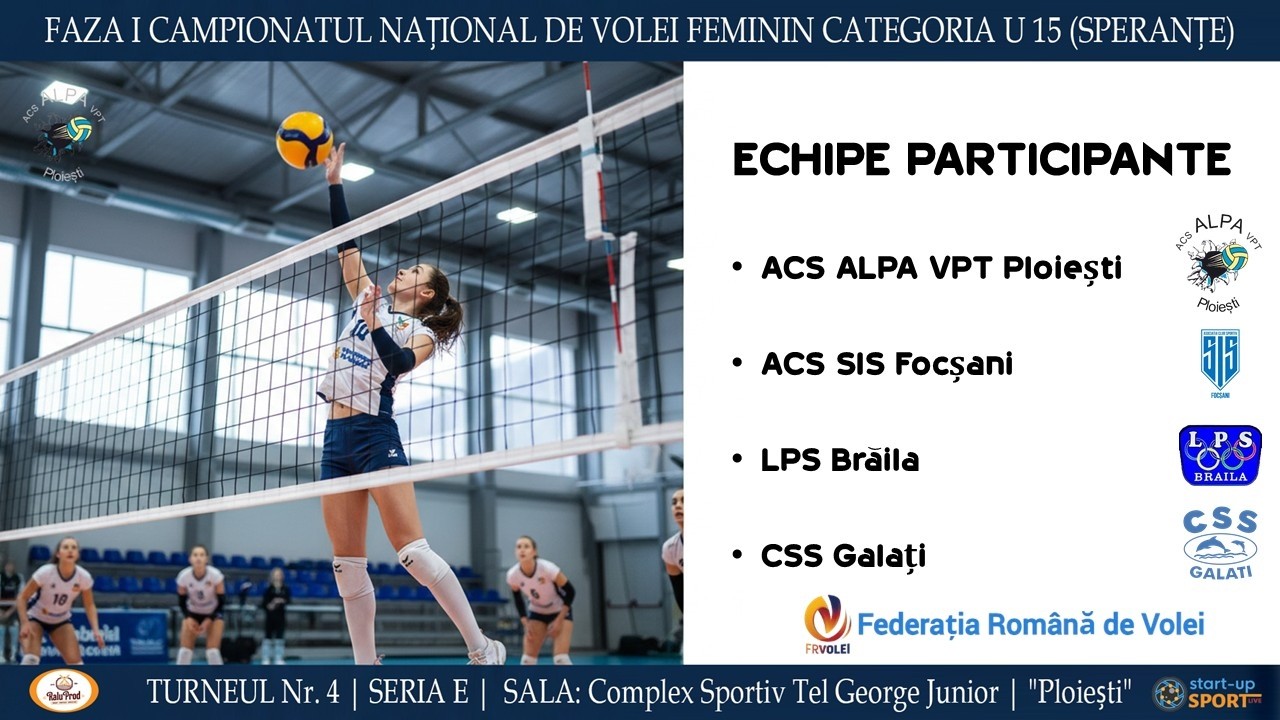 ACS ALPA VPT Ploiești vs. LPS Brăila 🏆 Campionatului Național de Volei Feminin U15 – Seria E