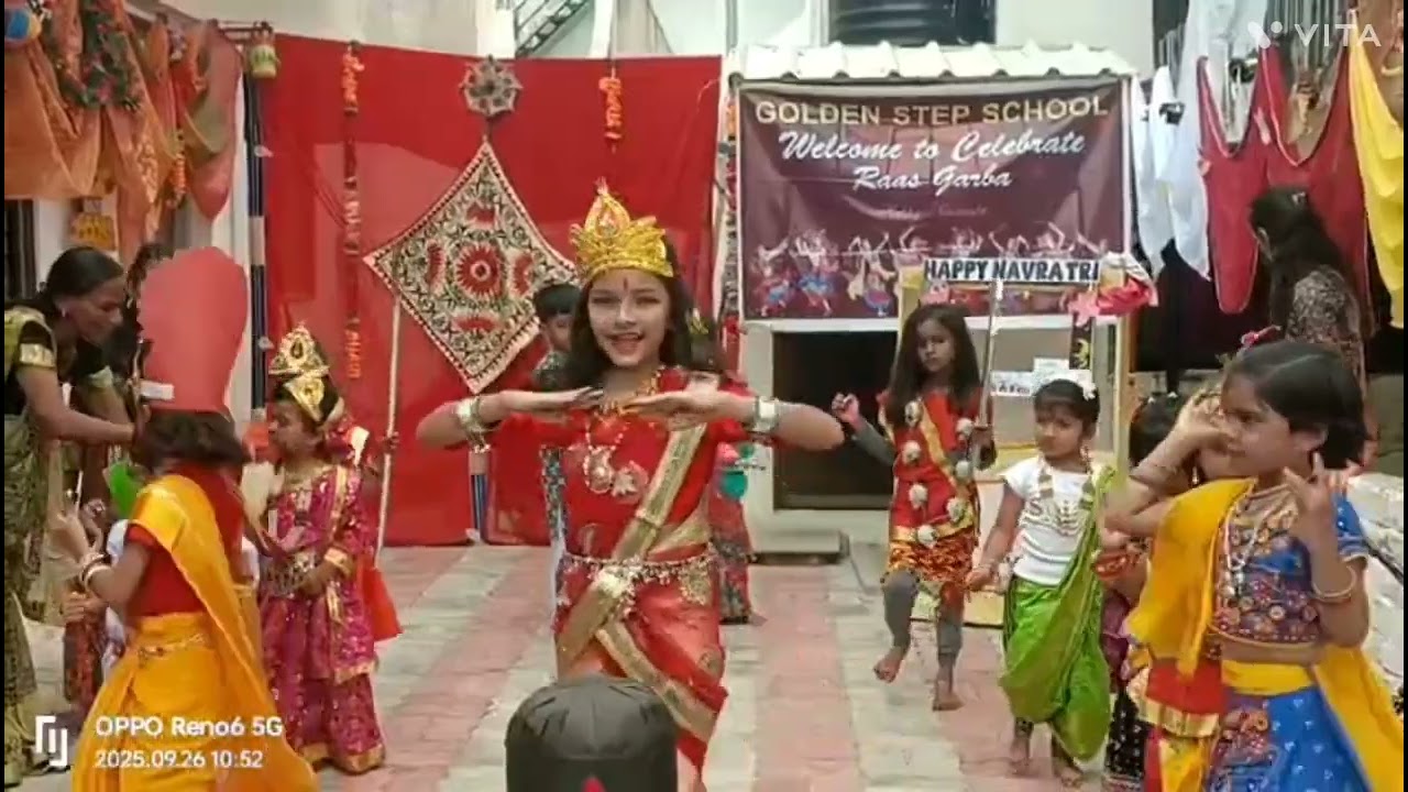 Mahishasur Sanhaar: A skit by students of Golden Step School, Mehsana