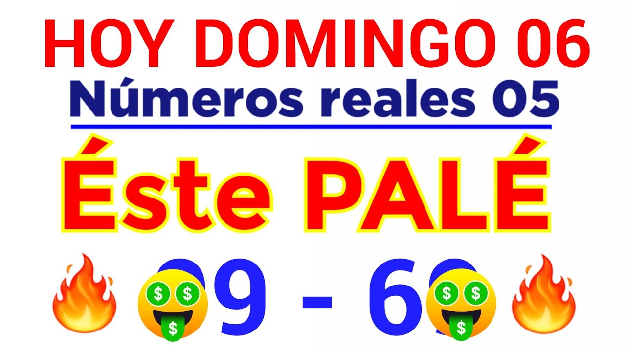 Los PAL&Eacute; y S&Uacute;PER para hoy DOMINGO que VAN a SALIR para hoy 06 de SEPTIEMBRE/PAL&Eacute; y S&Uacute;PER para hoy 