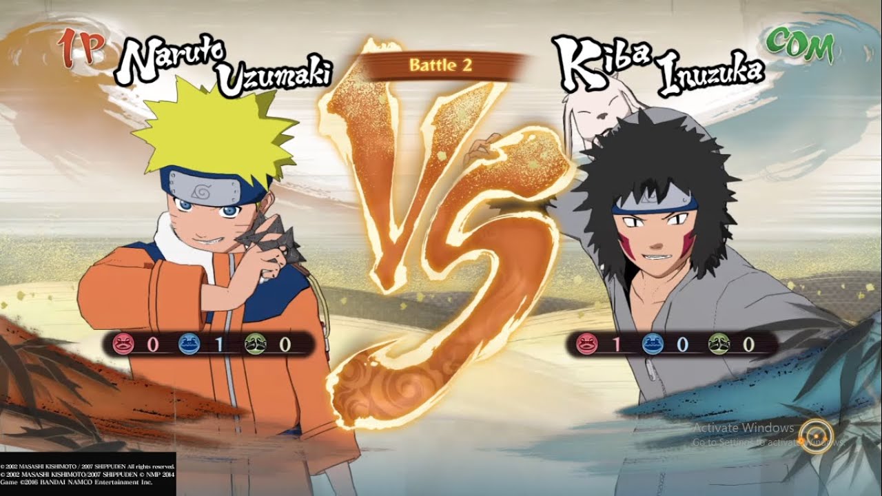 Naruto vs Kiba in Ultimate Ninja Storm 4
