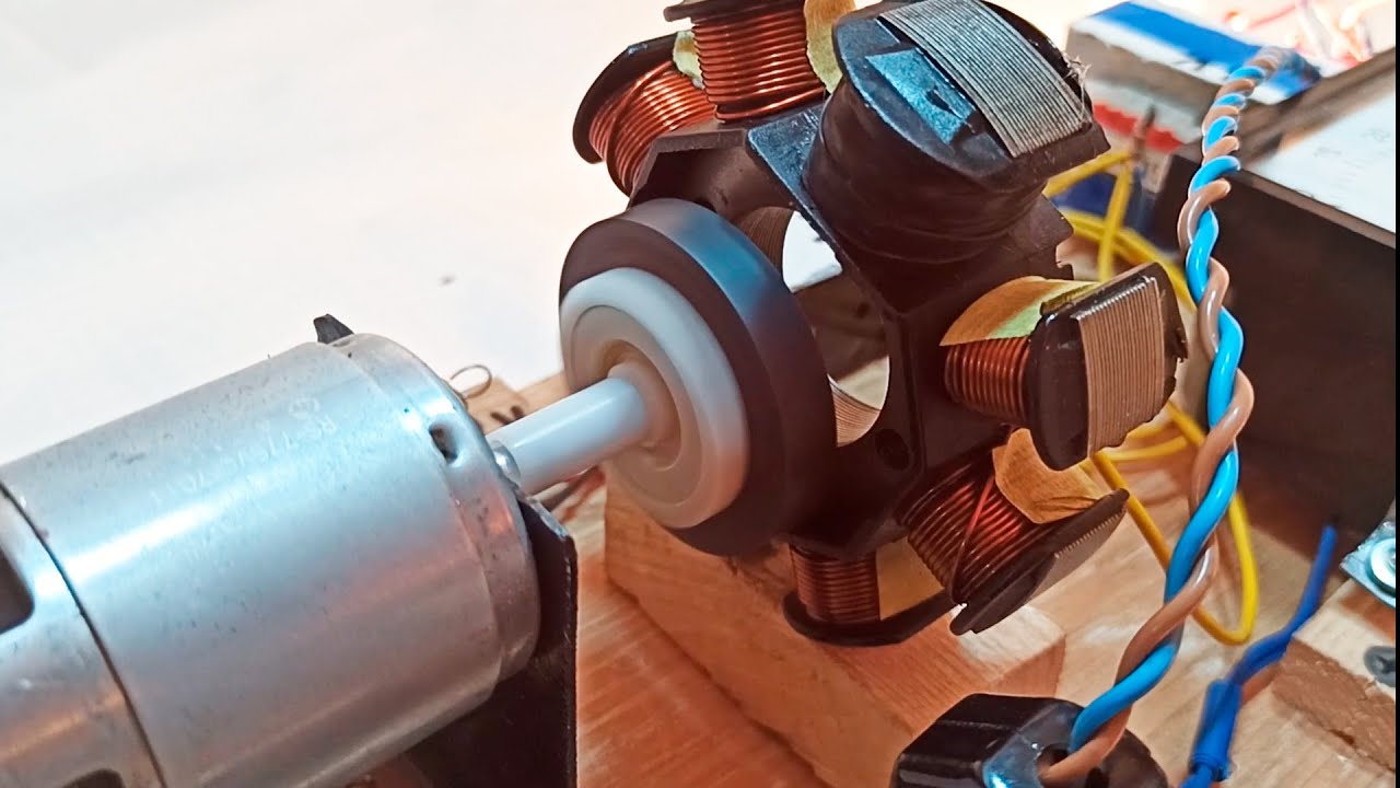 Generator experiments  220 v 10000 w //New generator experiments.How to do it in the simplest cases?