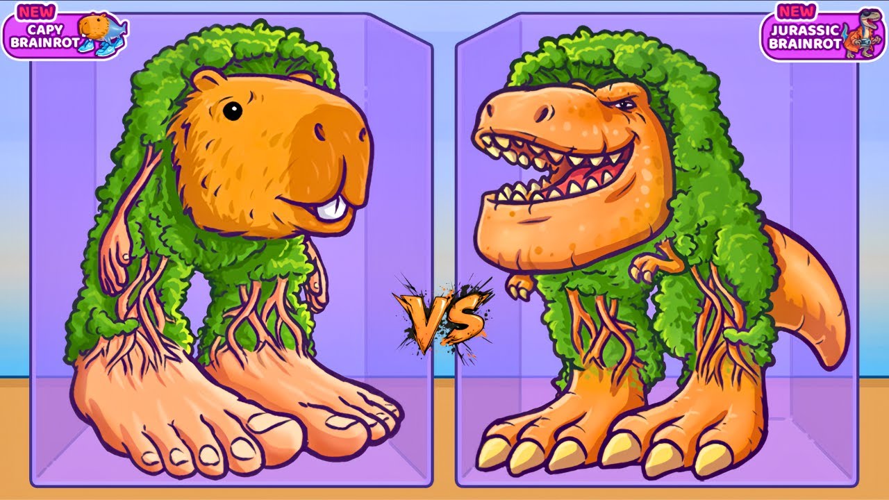 Merge Fellas CAPY BRAINROT vs JURASSIC BRAINROT ⁉️ Boss + Boss I New Update - Reaching Max Level!