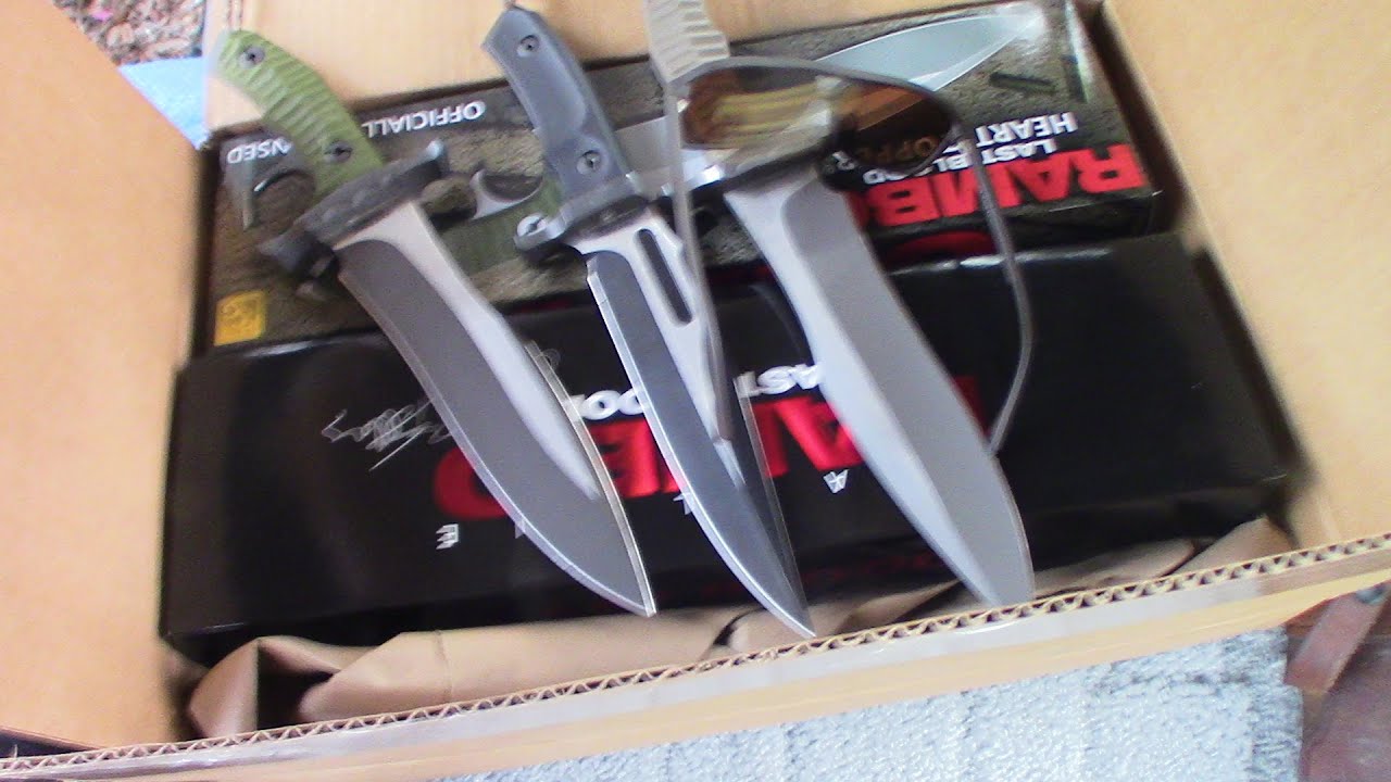 Prepping the Rambo Last blood knifes for a Hakasaki happy Christmas