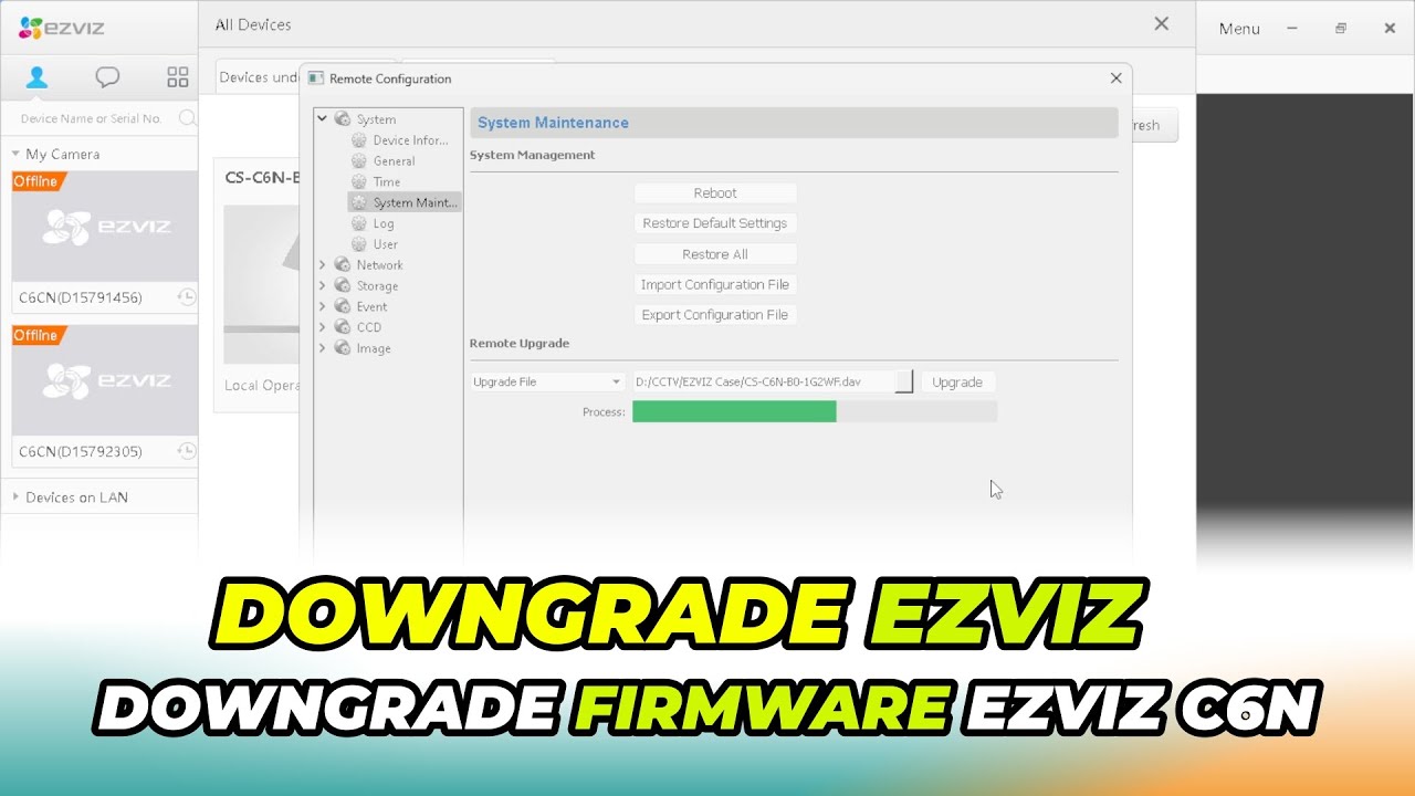Cara Downgrade Ezviz C6N Agar Dapat Ditambahkan Ke DVR Hikvision