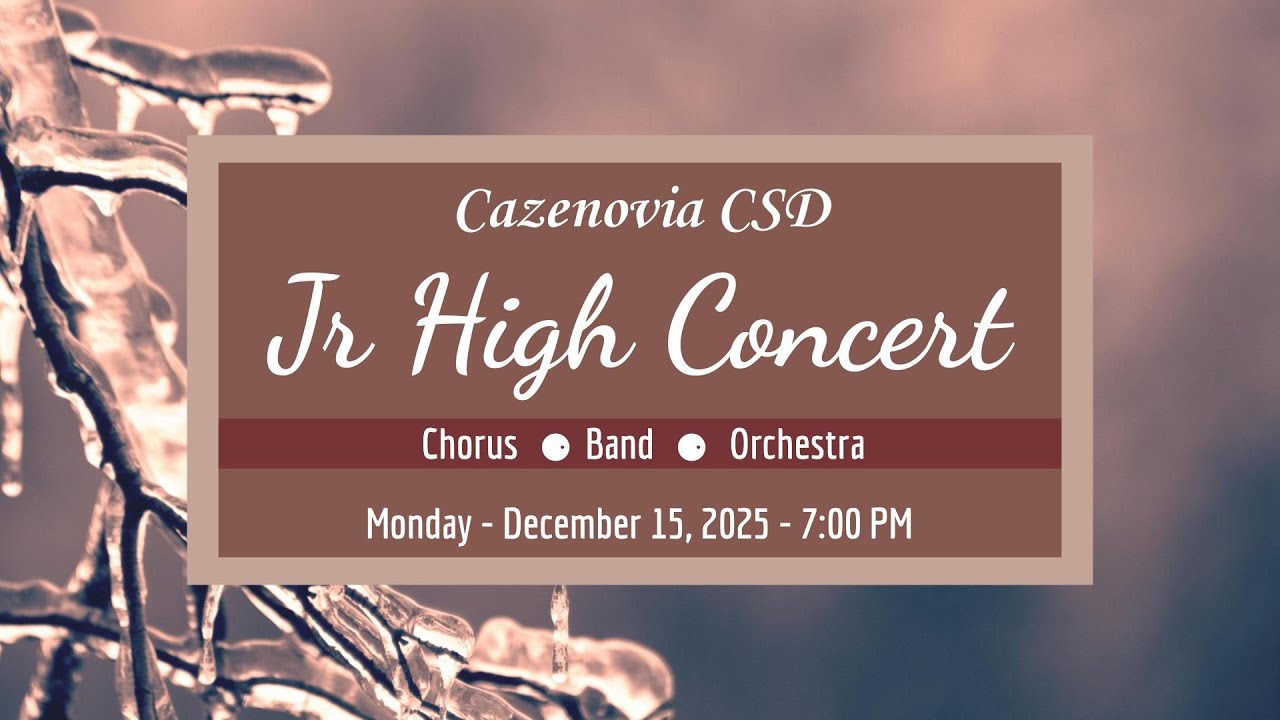 Jr High Concert - December 15, 2025