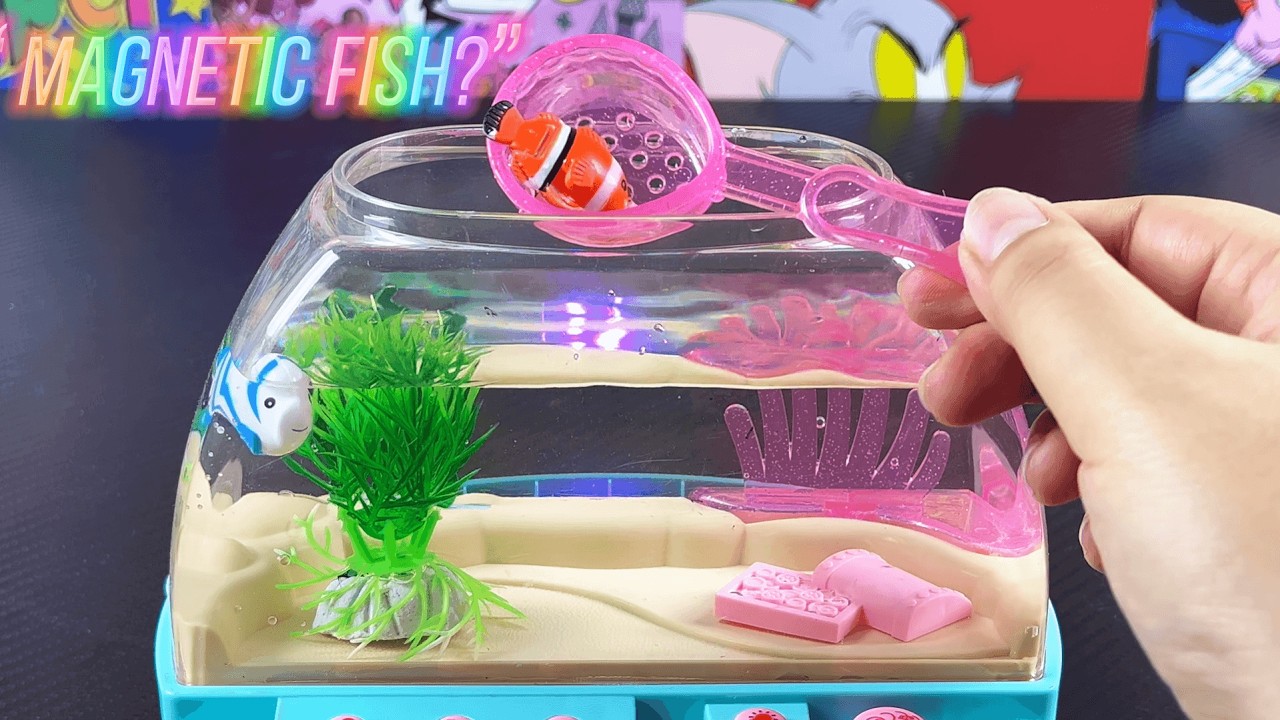 ASMR Immersive Unboxing | Magnetic Dancing Fish Tank Toy No Talking | Extremely Satisfying 😌