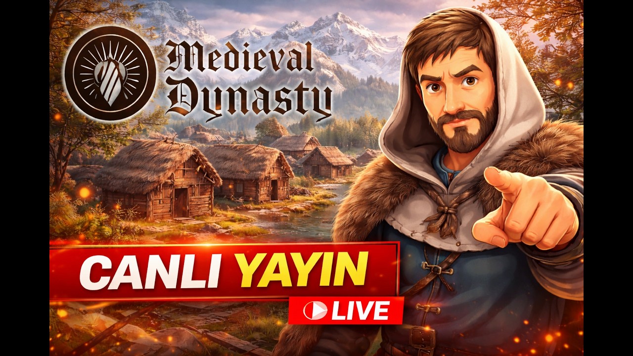 Medieval Dynasty Canlı Yayın | Köyü Büyütmeye Devam! Yeni Bölüm