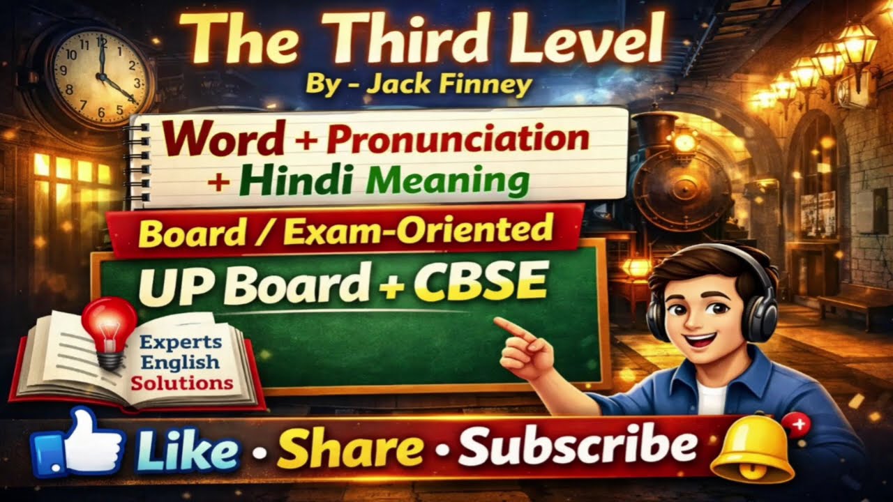 II The Third Level II Jack Finney II Vistas Vocabulary II #shorts #shortsfeed #yt 