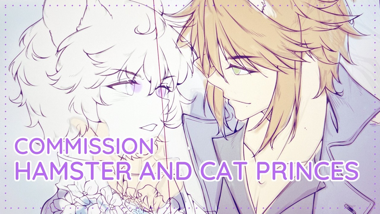 33/365💠COMMISSION — hampter and cat princes — mic off